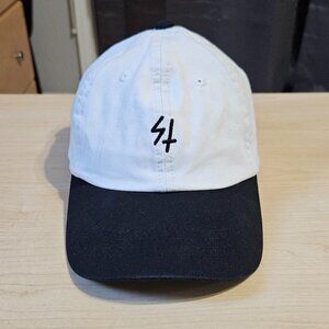 Sketchy Tank White and Black Strapback Cap